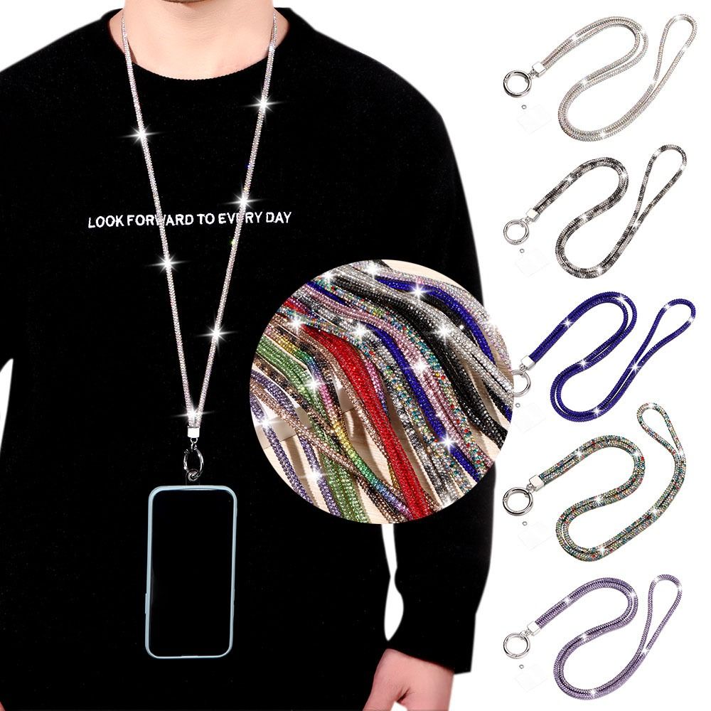 Lanyard Badge Holder - Portachiavi alla Moda con Strass Luminosi,