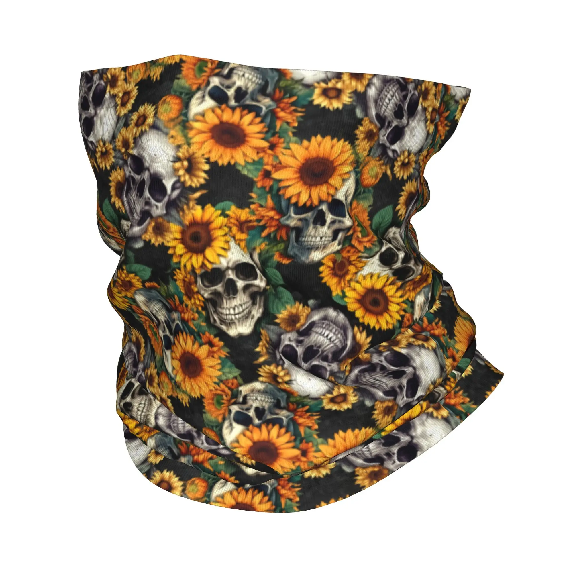 Neck Warmer Tube - Nuovo Scaldacollo Gotico con Motivo Girasole
