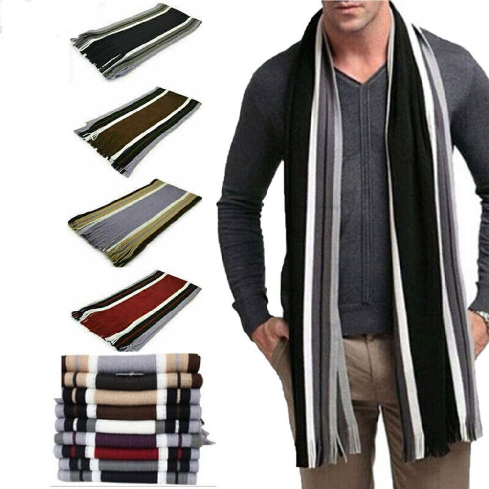 Sciarpa a righe da uomo in cas - Muffler Men Wool recensione e prezzo