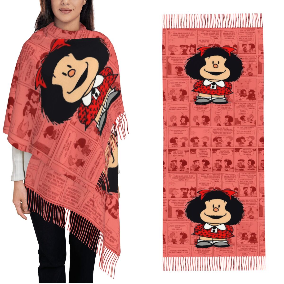 Sciarpa con nappe da donna Maf - Pashmina Wrap Large recensione e prezzo