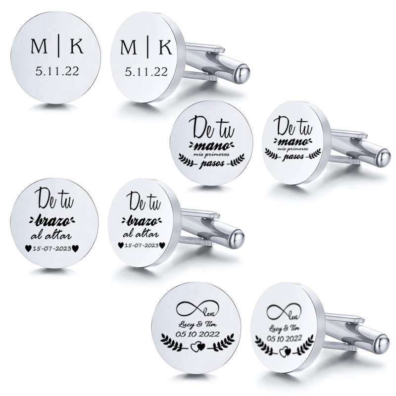 Gemelli iniziali con incisione - Tie Clip Silver recensione e prezzo