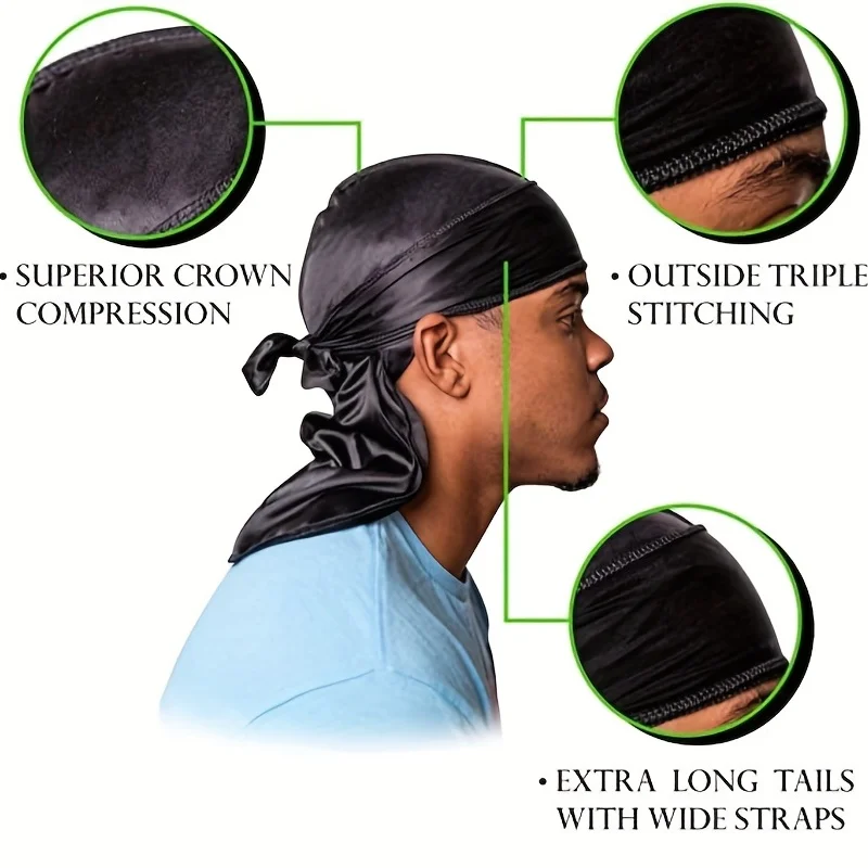 Durag in Seta da Uomo, Bandana - Bandana Doo Rag recensione e prezzo