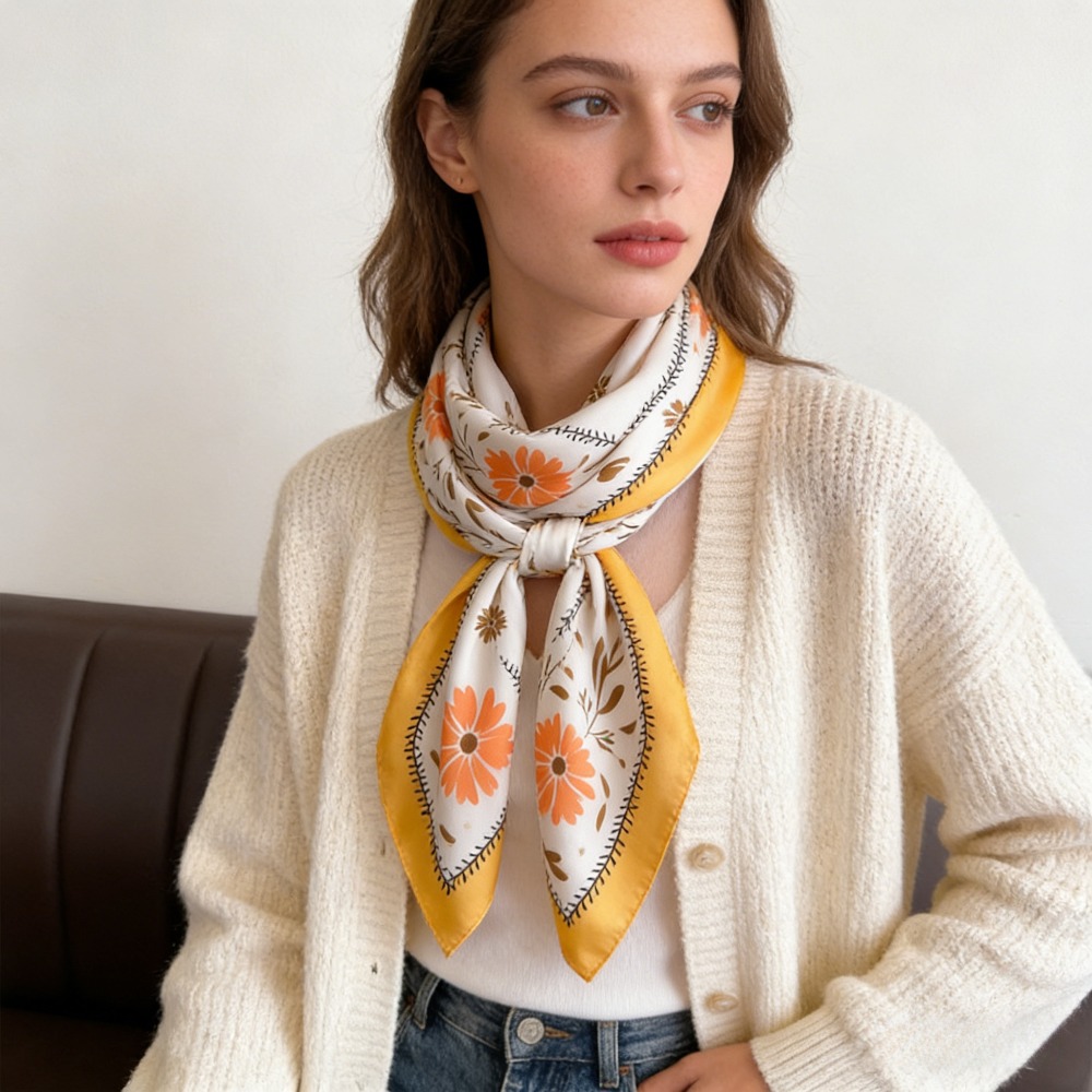 1 Pezzo Nuova Sciarpa Quadrata - Scarf Silk Square recensione e prezzo