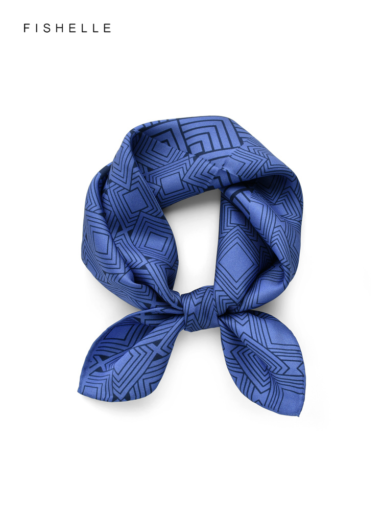 Cinese classico blu bianco por - Scarf Silk Square recensione e prezzo